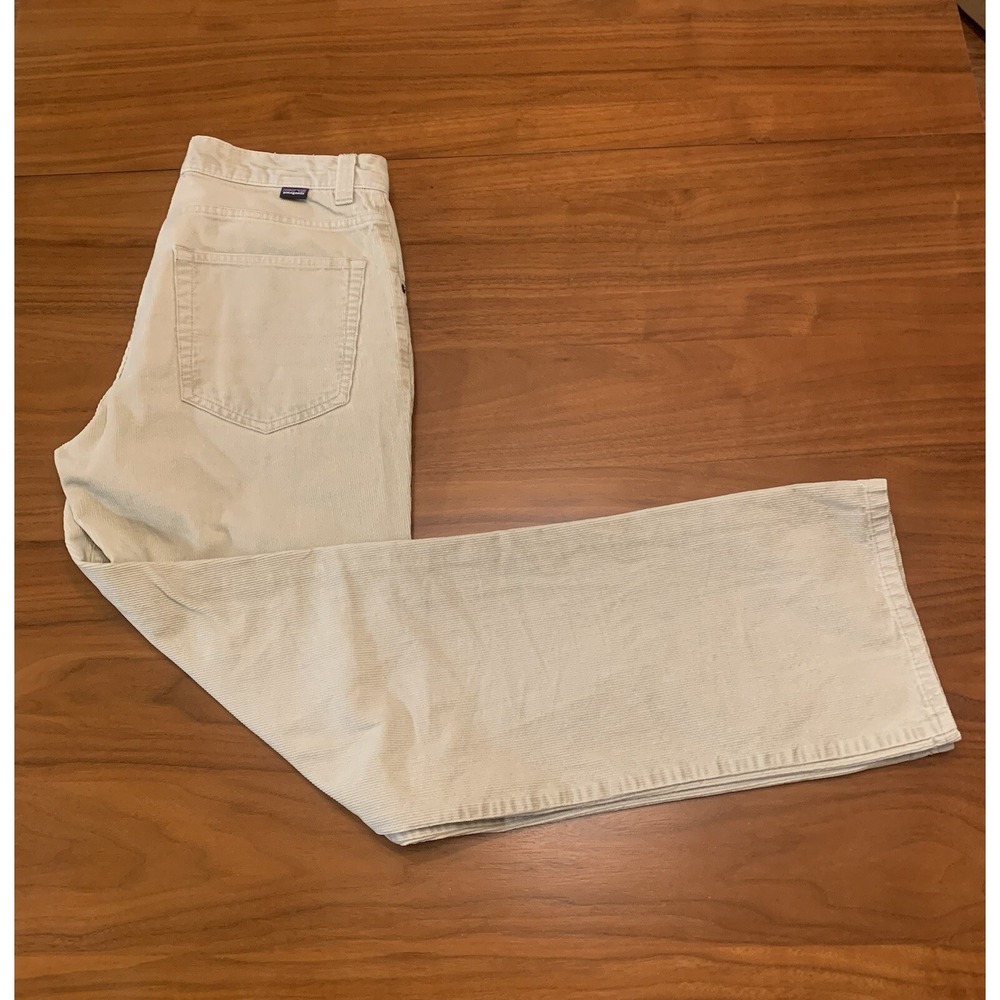 Patagonia Corduroy Pants Mens 30x31 Organic Cotton Beige Straight Gorpcore Cords - Picture 14 of 15